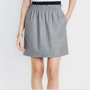 J CREW Mercantile NWT Gray Paperbag Waist Spring Summer Sidewalk Skirt - Sz 00